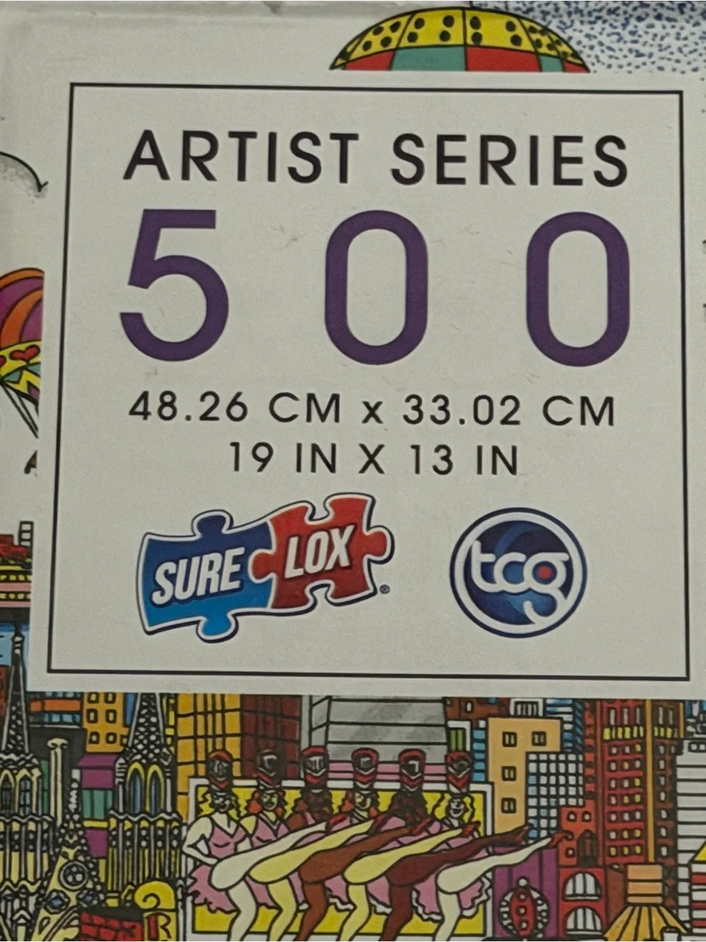 TCG Toys Artist Series 500-Piece Jigsaw Puzzle, New York Cityscape, like new